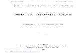 FORMA DEL TESTAMENTO PUBLICO - UNAMhistorico.juridicas.unam.mx/publica/librev/rev/dernotmx/cont/61/cnt/... · Borja Soriano y Pérez, C·omo base de sus estudios, ]a definición de]