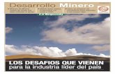 Desarrollo Minero 23 DE AGOSTO DE 2012 · apoyar en distintas áreas a los pequeños mineros, fundamentalmente en regu-larización de sus faenas, capacitación, planes de explotación