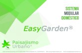 sistema modular doméstico - PAISAJISMO URBANO · construccion de jardines verticales domesticos y a pequeña escala, de bajo coste y con requerimientos de mantenimientos mínimos.