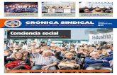 Conciencia social - Cronica Sindical · l Sindicato de Obreros y Empleados de la Industria del Fósforo, Encendido, Pirotecnia, Velas y Afines (SOEIFEPV-yA), que lidera Clay Jara