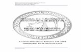 DIRECCIÓN GENERAL DE HIDROCARBUROS...Manual de Funciones y Descripción de Puestos Dirección General de Hidrocarburos Ministerio de Energia y Minas Guatemala, Abril 2008 Pág. XVIII