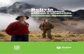 Bolivia Cambio climático, pobreza y adaptación …...de lo pronosticado por los expertos. En julio de 009, un grupo de expertos de Oxfam viajó a tres áreas de Bolivia (Trinidad