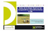 Roles de la mujer rural en las cooperativas CLM (2) · Mujeres 33.039 23,48% 188 5,79% 0,57% Total 140.718 100,00% 3.243 100,00% En las Cooperativas Agroalimentarias de Castilla-La