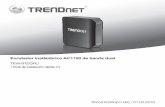 Enrutador inalámbrico AC1750 de banda dual TEW-812DRU …static.highspeedbackbone.net/pdf/TRENDnet AC1750...restablecerá a la clave de seguridad de red ... Nota: Para obtener instrucciones