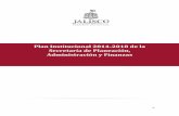 Plan Institucional 2014-2018 de la Secretaría de ... · del Estado de Jalisco (1977-1988) y la Secretaría de Finanzas (1989-2013). Enseguida, la SEPAF subsume también las atribuciones