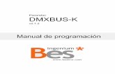 DMXBUS-K€¦ · DMXBUS-K - Pasarelas Manual de programación v2.1.2 6 3.4 Añadir dimmer DMX 3.4.1 Tipo del equipo Para incluir un dimmer DMX en el proyecto ETS es necesario añadir