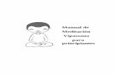 Manual de Meditaci£³n Vipassana para principiantes Manual de Meditaci£³n Vipassana para principiantes
