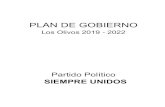 PLAN DE GOBIERNO - Siempre Unidos · del Sistema Nacional de Planeamiento Estratégico –SINAPLAN, es decir, el Centro Nacional de Planeamiento Estratégico – CEPLAN plantea en