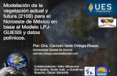 vegetación actual y futura (2100) para el GUESS y …...Modelación de la vegetación actual y futura (2100) para el Noroeste de México en base al Modelo LPJ-GUESS y datos polínicos.