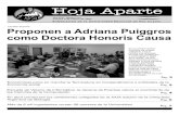 Proponen a Adriana Puiggros como Doctora Honoris Causa · 2020-03-05 · Año I - Número 1 ueves de marzo de 2020 Proponen a Adriana Puiggros como Doctora Honoris Causa Consejo Superior