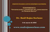 Dr. Raúl Rojas Sorianoinstituto-iesh.com.mx/jml/files/Raul Rojas.pdf · CERTAMEN DE SEÑORITA UNIVERSO. OCTUBRE DE 2006 Belleza espiritual (su preocupación por conocer la salud