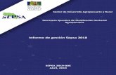 Informe de gestión Sepsa 2018 - mag.go.cr · Rendición de cuentas ... Sector Agropecuario, en concordancia con la Ley de Planificación Nacional y otras disposiciones ... Elaborar