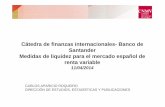 Medidas de liquidez. Presentación CNMV Valencia · Medidas de liquidez en el mercado español de RV 1. Medidas de actividad: Las medidas que normalmente son usadas por la CNMV para