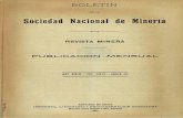 NACIONAL DE MINERIA - Memoria Chilena · 42 BOLETlN DE LA SOCiEDAD ,-o El número de toneladas de cobre producidas diariamente será de 46 tone ladas 230 kilógramos, que-vendidas