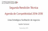 Agenda de Competitividad 2014-2018 · SUNARP –Ing. Gladys León Rojas Exposición Proyecto de Catastro Mínimo – Equipo Consultor 4.30 –4:50 Consultas –comentarios de la Mesa