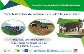 Caracterización de residuos y su efecto en el suelo · Evaluar la calidad de las enmiendas orgánicas en términos de degradabilidad y capacidad de liberar nutrientes Incubaciones