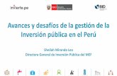 Presentación de PowerPoint - Gobierno del Perú · •Contar con criterios y ruta crítica, en el uso de la metodología BIM, en el Ciclo de Inversión. Objetivos específicos •Determinar