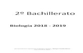 2º Bachillerato - IES Carlos Bousoño · IES Carlos Bousoño- Departamento de Biología y Geología – Biología 2º de Bachillerato Curso 2018-2019, Página 4 1. Componentes del