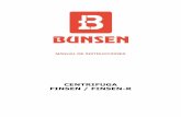 CENTRIFUGA FINSEN / FINSEN-R - Catálogo | Bunsen€¦ · 5.3 Materiales que componen la centrífuga 5.4 Placa de características 5.5 Instalación del rotor y sus accesorios 5.6