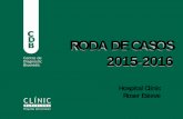 RODA DE CASOS 2015-2016 - academia.cat · • Home de 41 anys amb dolor abdominal • Al 2013 es diagnostica un GIST gàstric, amb un patró mixte • Es tracta amb Imatinib • Al