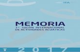 MEMORIA MEDSEA 2017 - feria-alicante.com€¦ · En la categoría submarina; Un crucero al mar rojo, un ﬁn de semana en la piscina Y-40 (la más profunda del mundo) y cinco menciones