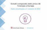 Estudi comparatiu dels preus de l’energia a Europa · els preus de l’energia elèctrica per al consumidor domèstic de tipus DC entre el primer semestre de 2018 i el primer semestre