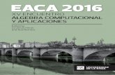 EACA 2016. XV Encuentro de Álgebra Computacional y ... · XV Encuentro de Álgebra Computacional y Aplicaciones, EACA 2016 ... COMPUTATIONAL METHODS IN THE TOPOLOGY OF ALGEBRAIC