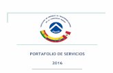 PORTAFOLIO DE SERVICIOS 2016 · tecnolÓgicas para servicios iptv y ott •diseÑo funcional de la logÍstica y el centro de distribuciÓn de bienes y materiales para la operaciÓn