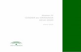 Anexo IV LEADER en GRANADA 2014-2020 · de biodiversidad y geodiversidad. Montes de Granada (GR-05): Es el territorio Leader que cuenta con menor número de municipios (12) y que