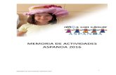 MEMORIA DE ACTIVIDADES ASPANOA 2016aspanoa.org/_archivos/ficheros/otros_19.pdf · En este año 2016, el programa de respiro familiar acogió a 49 familias. Asimismo, pasamos a detallar