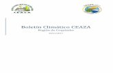 Boletín Climático CEAZA · 2017-01-10 · atmosféricas y modelos globales indican que finalizado diciembre tenemos condiciones de un evento de La Niña débil. El trimestre DEF