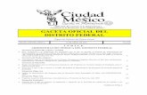 Centenario de la Revolución, enla Ciudadde México” GACETA ... · Acuerdo por el que se establece la regulación y operación de la actividad de conducción de turistas a los embarcaderos