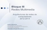 Bloque III - uv.es · Bloque III Redes Multimedia Rafael Sebastian Departamento de Informática Escuela Técnica Superior de Ingenierías Universitat de València Adaptado de Rogelio