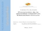 Prevención de la obesidad infantil en Educación Primariatauja.ujaen.es/bitstream/10953.1/8305/1/Arndiga_Roa_Jos... · 2018-07-16 · 6 diabetes y las enfermedades cardiovasculares.