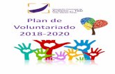 Índice - Autismo Jaénautismojaen.es/wp-content/uploads/2018/04/Plan-de-voluntariado-2018-2020.pdf · – Carteles informativos en las sedes de : Jaén, Andújar, Baeza y Linares.