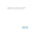 Appliance Dell DL1000 Notas de publicación · Backup (Copia de seguridad del appliance) ... (los proveedores autorizados son Microsoft Azure, Amazon S3, OpenStack y RackSpace) lo