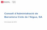 Consell d’Administració de Barcelona Cicle de l’Aigua, SA · • Visibilitat com a ciutat pionera i de referència amb una gestió de les platges de la ciutat integral (drenatge