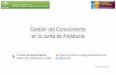 Gestión del Conocimiento en la Junta de Andalucía...2019/02/27  · Gestión del Conocimiento en la Junta de Andalucía F. Javier Domínguez Murillo Gestión del Conocimiento y Redes