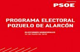 PROGRAMA ELECTORAL PSOE POZUELO 2015...que cuenten con un número de firmas equivalente al 5% del censo electoral, facilitando el acceso a los diversos recursos del Ayuntamiento. 19.