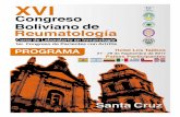 Programa-SBR2017 - Sociedad Boliviana de ReumatologíaEl poder de las redes sociales Mariano Cabrera Taller: Márketing digital para médicos. Kenneth Mathey Receso Taller: Márketing