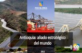 Antioquia: aliado estratégico del mundo · fueron los sectores que presentaron mayor dinamismo en sus exportaciones durante 2015 [VALOR] 46% [VALOR] 52% [VALOR] 56% 25.922 65% 40.863