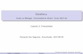 Estadística. - Grado en Biología. Universidad de Alcalá ... · Estadística. GradoenBiología. UniversidaddeAlcalá. Curso2017-18. Capítulo3: Probabilidad. FernandoSanSegundo.