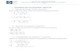 1 SISTEMAS DE ECUACIONES LINEALES tema … · Escuela de Ingeniería Informática Ejercicios de Álgebra Lineal – Sistemas de Ecuaciones lineales·2 1er Curso ©Ricardo Visiers