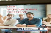 MBA INTERNACIONAL EXECUTIVE · 9. Implementación Estratégica: liderazgo y cambio estratégico 10. El Futuro del sector eléctrico e implicaciones estrategicas para competidores