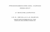 PROGRAMACIÓN DEL CURSO - IES Sevilla la Nuevaiessevillalanueva.es/wp-content/uploads/2015/03/PGR_EF_1BACH.pdf · I.E.S. Sevilla La Nueva. Dpto. de Ed- Física. 1º BACH Programación