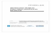 INSTRUCIÓNS TÉCNICAS PARA OBRAS HIDRÁULICAS EN GALICIA · 2017-09-29 · INSTRUCIÓNS TÉCNICAS PARA OBRAS HIDRÁULICAS EN GALICIA ESTRUTURA E CONTIDO DOS PROXECTOS DE ABASTECEMENTO