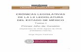 CRÓNICAS LEGISLATIVAS DE LA LX LEGISLATURA DEL ESTADO …€¦ · Crónica de la Junta Previa de Instalación de la LX Legislatura del Estado de México (4 de septiembre de 2018)