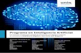 Programa en Inteligencia Artificialstatic.unir.net/ingenieria/inteligencia-artificial/... · Inteligencia Artificial Pasado, presente y futuro de la Inteligencia Artificial. Progresos