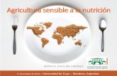 Agricultura sensible a la nutrición - Grupo Montevideogrupomontevideo.org/ndca/caagroalimentario/wp-content/uploads/2… · La agricultura es el medio de vida de la mayoría ...