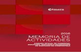 MEMORIA DE ACTIVIDADES · 2020-01-31 · 12 MEMORIA DE ACTIVIDADES 2016 SESIÓNS CELEBRADAS DO COMITÉ EXECUTIVO SESIÓN ORDINARIA DO 25 DE XANEIRO • Lectura e aprobación, se procede